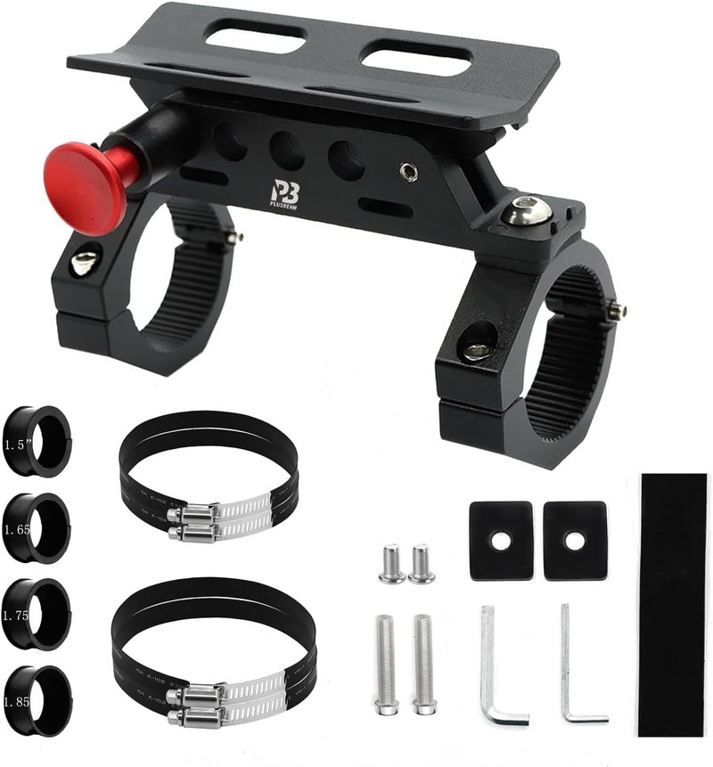 PLUSBEAM CNC Aluminum UTV Fire Extinguisher Mount Kit, Adjustable Roll Bar Fire Extinguisher Bracket Quick Release Compatible with UTV Polaris RZR SXS Ranger ATV Fit on 1.5"/1.65"/1.75"/1.85"/2" - Image 1